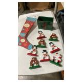 Christmas Holiday Name Place Card Set with Stocking