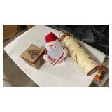 Christmas Decoration Set with Santa and Gift Boxes