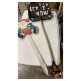 Hand-Painted Christmas Yard Decorations and Signs