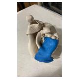 Plaster model, baby Jesus, Mary and Joseph