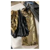 Metallic Gold and Black Fabric