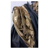 Metallic Gold and Black Fabric