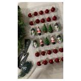 Holiday Ornament Collection with Artificial Tree