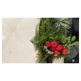 Traditional Holly Berry Christmas candle holder