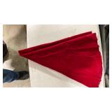 Red Velvet Fabric round