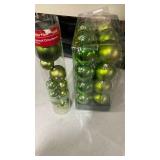 Holiday Time Green Shatterproof Ornaments - 24 Count