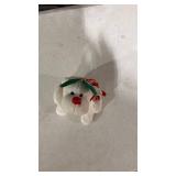 1997 Spuffins White Holiday Plush Dog