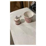 Christmas Candy Cane Stripe Plug-In Wax Warmer Set