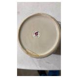 Hand-Painted Winter Scene Ceramic Butter Crock