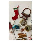 Traditional Christmas Ornament Collection with Messiah Sheet Music