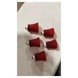 Ruby Red Hobnail Glass Votive Holders