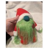 Holiday Gnome Plush with Green Hair