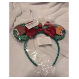 Disney Parks Holiday Acorn and Holly Ears Headband