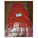 Page One Red Cable Knit Pom Beanie