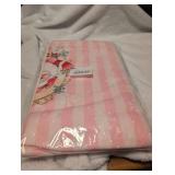 Christmas Pink Towels with Santa & Snowman