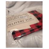 North Pole Mail Service Buffalo Plaid Santa Sack