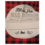 North Pole Mail Service Buffalo Plaid Santa Sack