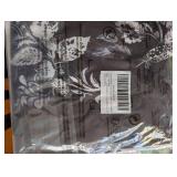 Black and White Floral Print V-Neck Tunic