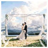 EMART Backdrop Stand Heavy Duty 10ftx20ft, Adjustable Pipe and Drape Photo Background Support Kit, Metal Frame with Flat Base Read Desc!  - Retail: $346