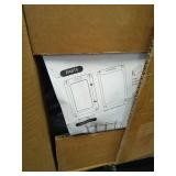 Acrylic Dog Playpen Indoor, 10 PCS Plastic Puppy Playpen with Door, Clear PlayPen for Dog Cat Rabbit Ferret, Preferable Small Dog Cage, Easy Assemble Pet Pen, 50\" L x 33.5\" W x 24\" H, Black - Retai