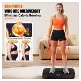 SEDOZIK Vibration Plate Exercise Machine, 400 Lbs Capacity Whole Body Vibrating Plate for Lymphatic Drainage, Weight Loss Fat Burner for Home Workout Women Men, Black - Retail: $85