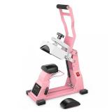 Hat Heat Press Machine for Caps with 2pcs Interchangeable Platens(6.7\"x3.8\", 6.7\"x2.5\"), Cap Heat Press for Stuctured Hats Heat Transfer Printing for Caps-Pink - Retail: $130