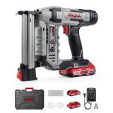 Electric Nail Gun, LINKNAL Cordless Brad Nailer Battery Powered,18 Gauge, 2Ã20V MAX Li-ion Batteries, Charger and 1000 Nails Included (L820-BN) - Retail: $170