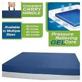 Kolbs Gel Extreme | Wheelchair Cushion Gel Seat Cushion | 3 Inch Thick (16  x 16  x 3 ) - Retail: $45