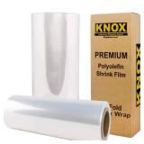 Knox Brand - 18\" 75 Gauge Polyolefin Shrink Film Heat Wrap POF Centerfold 525