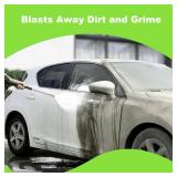 commowner Pressure Cleaner 5000 PSI 4.0 GPM Power Cleaner with 33FT Hose, 4 Nozzle and 500ML Foam Cannon, Cleaner Machine for Home, Car Washing, Fence Cleaning, Patio, Green - Retail: $150