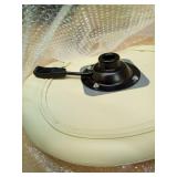 Saddle Stool Heavy Duty 400lbs - Ergonomic Thick Saddle Seat Cushion, Easy Height Adjustable, Healthy Posture No Pain, Smooth Rolling No Creaky Noises, Rolling Saddle Stool Chair with Wheels (White2) 