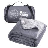 EverSnug Extra Thick Sherpa Fleece Blanket, Large - Waterproof, Windproof, Washable - For Camping, Picnics, Outdoors - Retail: $60