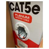 Cmple - Cat5e Plenum Cable 1000ft  CMP  Black  350MHz Gigabit Ethernet Solid Network Internet Bulk UTP - Retail: $187