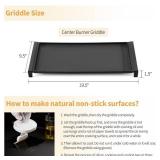 Upgraded WB31X24738 Griddle Replacement Parts for GE Stove Parts WB31X24998 Cast Iron Stove Top Griddle WB31X49806 General Electric Gas Range Cooktop Center Griddle Plate JGB700SEJ4SS Flat Top Pan - R