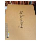 Felt Like Sharing Letter Board (Gray Felt - 16âx20â) â Changeable Message Board with 3 Sets of Felt Board Letters â Statement Wall Sign for Quotes, Home or Holiday Decor In Oak Fra