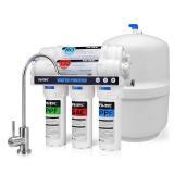 FS-TFC 5-Stage Reverse Osmosis Water Filtration System 100GPD Fast Flow Plus Extra 4 Filter for Free (FS-RO-100G-A) - Retail: $140