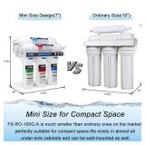 FS-TFC 5-Stage Reverse Osmosis Water Filtration System 100GPD Fast Flow Plus Extra 4 Filter for Free (FS-RO-100G-A) - Retail: $140