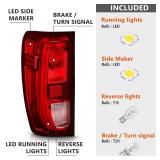 FIONE Tail Light Assembly Compatible with GMC Sierra 1500/2500 2019-2024 Halogen Brake Light Taillight Rear Lamp Left Drive Side LH - Retail: $92