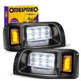 Club Car DS LED Headlight Kit, High Brightness Golf Cart LED Headlights, 12V Golf Cart Head lights for Club Car DS 1993-UP Gas&Electric Modified Golf Carts, Street Legal, OEM 101988002 101988001 - Ret