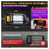 Club Car DS LED Headlight Kit, High Brightness Golf Cart LED Headlights, 12V Golf Cart Head lights for Club Car DS 1993-UP Gas&Electric Modified Golf Carts, Street Legal, OEM 101988002 101988001 - Ret