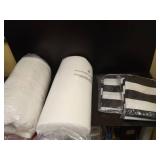 INFBLUE Deep Seat Cushion Set 24 x 24 inches Outdoor Patio Seat and Back Cushion Chair Cushions for Outdoor Furniture Water Repellent Set (2 Sets)) - Retail: $130