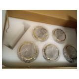 Island Light for Kitchen, 5-Light Gold Kitchen Island Linear Hanging Pendant Chandeliers, Brushed Gold Dining Room Light Fixture Over Table with Clear Round Glass Shades COULD BE MISSING SOMETHING, MA