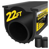 Holikme Garage Door Seals Bottom Rubber,Door Threshold Ramps,Flexible Garage Door Seal, Weather Stripping Kit Seal Strip Replacement,5/16 Inch T-End,3.74 Inch Width (22Ft, Black) - Retail: $25