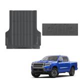 Dattumar Truck Bed Mat Tailgate Mat Compatible with 2022-2025 2026 Nissan Frontier 5Ft Bed Circle Style Tailgate All Weather Protection TPE Accessories (22-26 Frontier 5FT Circle Style Tailgate) - Ret