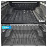 Dattumar Truck Bed Mat Tailgate Mat Compatible with 2022-2025 2026 Nissan Frontier 5Ft Bed Circle Style Tailgate All Weather Protection TPE Accessories (22-26 Frontier 5FT Circle Style Tailgate) - Ret