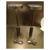 Wowag 2 Pack Small Cordless Table Lamps Rechargeable,5000mAh Battery Operated Portable Desk Lamp,3 Colors & RGB Stepless Dimmable Wireless Touch Lamps for Restaurant Home Dinner Dining Patio(Black) - 