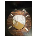 SANILO Wooden Toilet Seat with Soft Close [ROUND] - Decorative, Quiet & Slow Close Molded Wood Seat - With Strong Bumpers & Hinges - Adjustable Fit â Vintage - Retail: $60