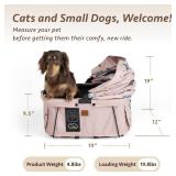 Sway2 Pet Car Seat and Carrier, 2-in-1 Booster Seat for Small Dogs and Cats - Retail: $115