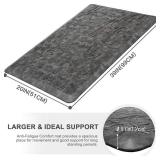 KMAT Kitchen Mat Cushioned Anti-Fatigue Floor Mat Waterproof Non-Slip Standing Mat Ergonomic Comfort Floor Mat Rug for Home,Office,Sink,Laundry,Desk 39\"(L) x 20\"(W),Grey - Retail: $35