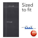 RESILIA Black V-Groove Utility Runner - Waterproof Vinyl Floor/Surface Protector, Heavy Duty Mats, Indoor Hardwood, Hard Floors, Garage, Hallway, Entryway, Kitchen, & Outdoor, 31â x 60\", Made in